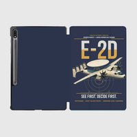 Thumbnail for E-2D Advanced Hawkeye design on navy blue samsung tablet tablet case