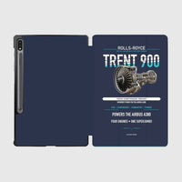 Thumbnail for TRENT 900 design on navy blue samsung tablet tablet case