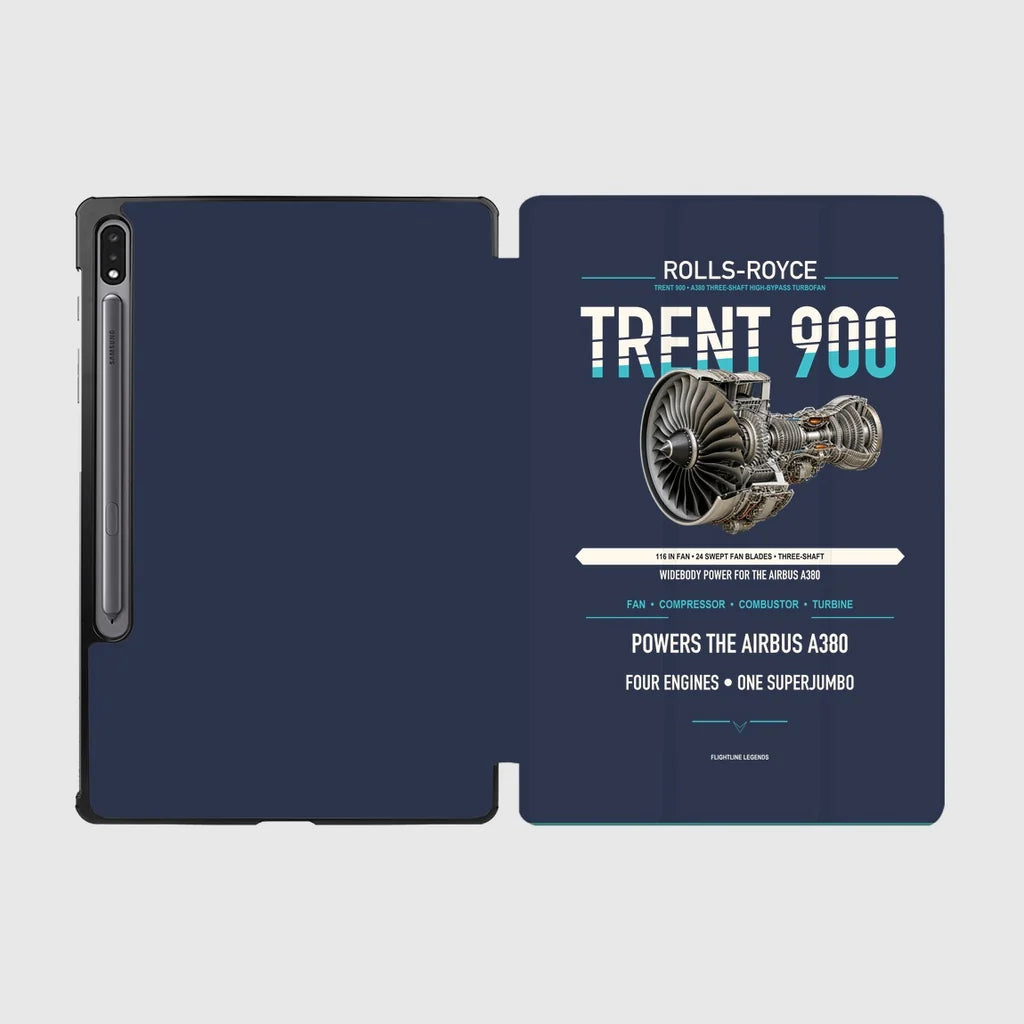 TRENT 900 design on navy blue samsung tablet tablet case