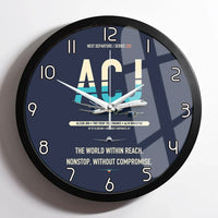 Thumbnail for Airbus ACJ330neo / exact ACJ330-800 design on navy blue framed wall clock