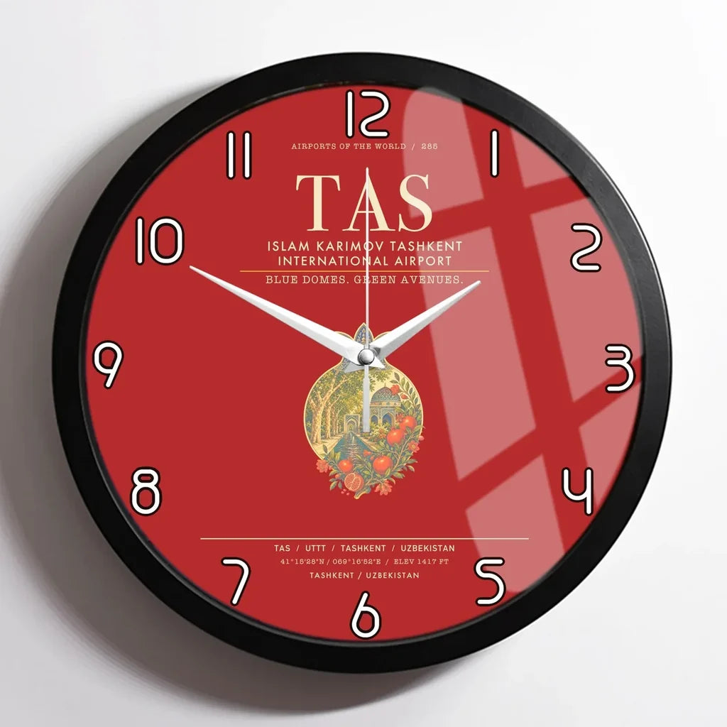 Islam Karimov Tashkent International Airport TAS Wall-Clock Framed - Red
