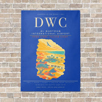 Thumbnail for Al Maktoum International Airport DWC - Canvas Framed - Blue