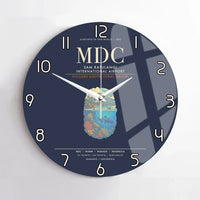 Thumbnail for Sam Ratulangi International Airport Manado MDC Wall-Clock No-Frame - Navy Blue