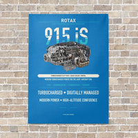 Thumbnail for 915 iS vertical canvas print - no frame - turquoise background