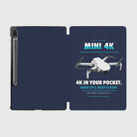 Thumbnail for DJI Mini 4K design on navy blue samsung tablet tablet case