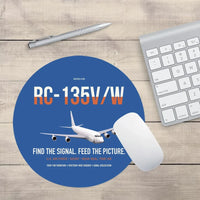 Thumbnail for RC-135V W Rivet Joint design on blue round mouse pad