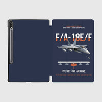 Thumbnail for F A-18E F Buddy Tanker design on navy blue samsung tablet tablet case