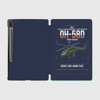 Thumbnail for Bell OH-58D Kiowa Warrior design on navy blue samsung tablet tablet case