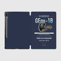 Thumbnail for GEnx-1B design on navy blue samsung tablet tablet case