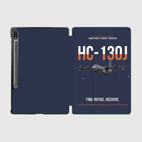 Thumbnail for HC-130J COMBAT KING II design on navy blue samsung tablet tablet case