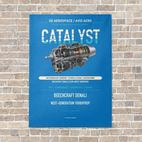 Thumbnail for CATALYST vertical canvas print - no frame - turquoise background