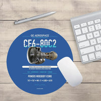 Thumbnail for CF6-80C2 design on blue round mouse pad