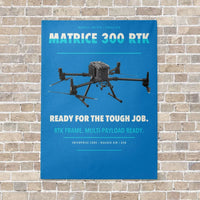 Thumbnail for DJI Matrice 300 RTK vertical canvas print - no frame - turquoise background