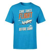 Thumbnail for SIGNAL 564 - Care Takes Flight Before Dawn - Premium T-Shirt design on turquoise premium t shirt