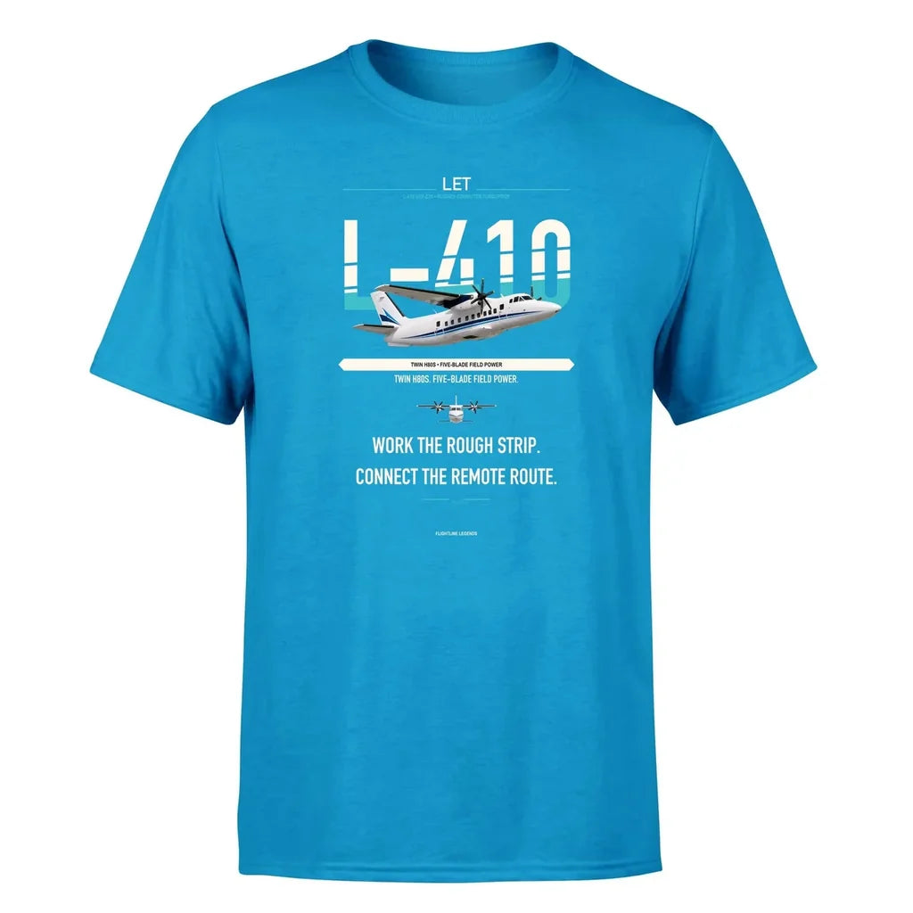LET L-410 UVP-E20 design on turquoise single side