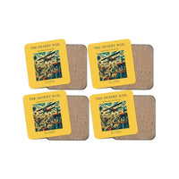 Thumbnail for The Desert Mail - Designed Coasters design on yellow 4-pieces-set