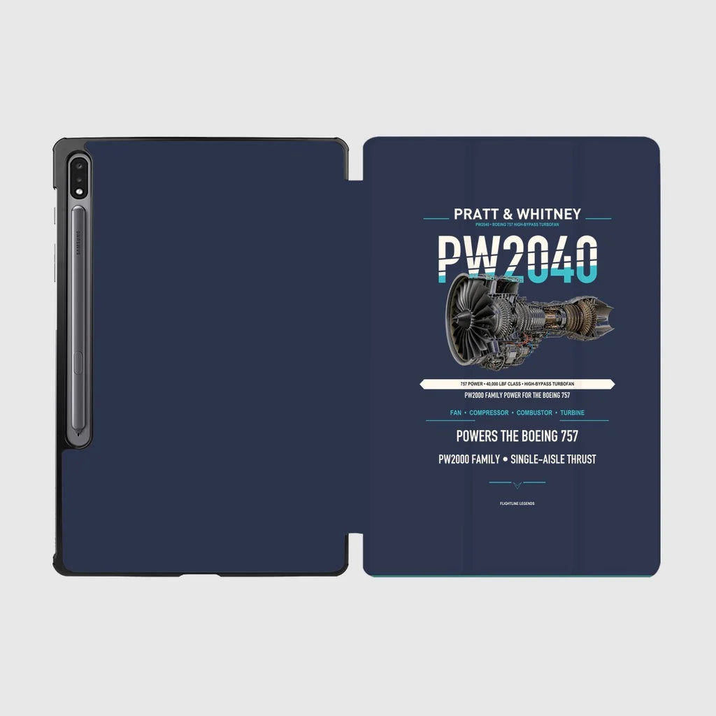 PW2040 design on navy blue samsung tablet tablet case