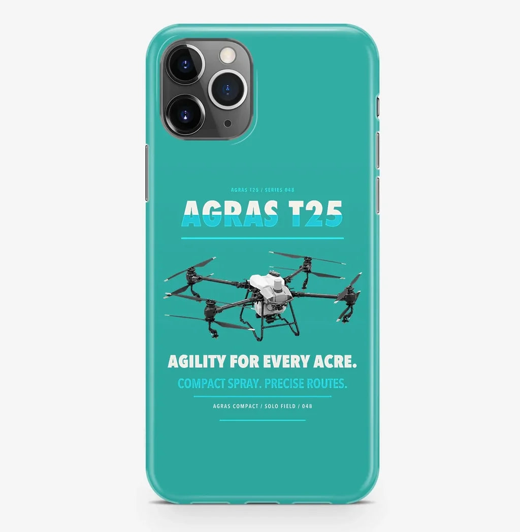 DJI Agras T25 Case ProMax design on turquoise iphone case promax