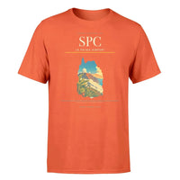 Thumbnail for La Palma Airport (SPC) T-Shirt single-side front print in Orange | la-palma-airport-spc-double-side-t-shirt