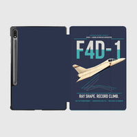 Thumbnail for F4D-1 Skyray design on navy blue samsung tablet tablet case