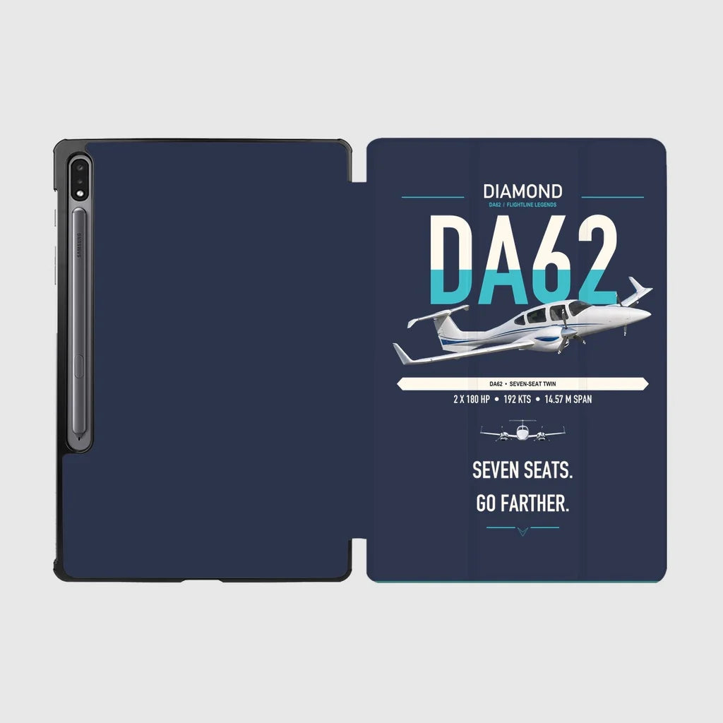 Diamond DA62 design on navy blue samsung tablet tablet case