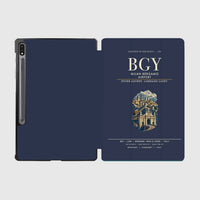 Thumbnail for Milan Bergamo Airport (BGY) design on navy blue samsung tablet tablet case