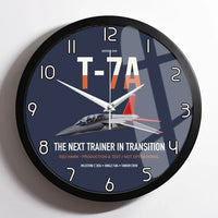 Thumbnail for T-7A Red Hawk design on navy blue framed wall clock
