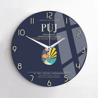 Thumbnail for Punta Cana International Airport PUJ Wall-Clock No-Frame - Navy Blue