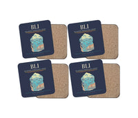 Thumbnail for Bellingham International Airport BLI Coaster 4-Pieces-Set - Navy Blue