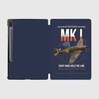 Thumbnail for Hawker Hurricane Mk I design on navy blue samsung tablet tablet case