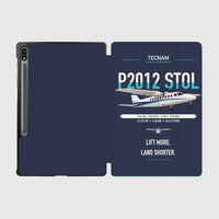 Thumbnail for Tecnam P2012 STOL design on navy blue samsung tablet tablet case