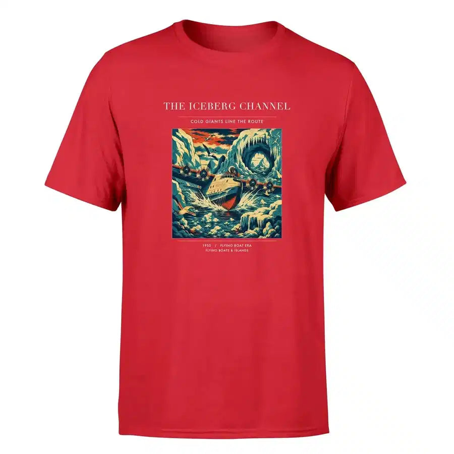 VINTAGE G4276 - The Iceberg Channel - Premium T-Shirt design on red premium t shirt