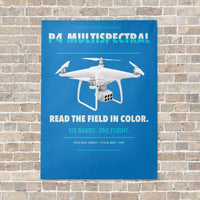 Thumbnail for DJI P4 Multispectral vertical canvas print - no frame - turquoise background