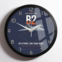 Thumbnail for Avro Vulcan B2 design on navy blue framed wall clock