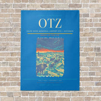 Thumbnail for Ralph Wien Memorial Airport OTZ — Kotzebue vertical canvas print - no frame - turquoise background