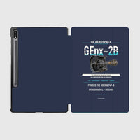 Thumbnail for GEnx-2B design on navy blue samsung tablet tablet case