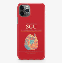 Thumbnail for St. George Airport (SGU) design on red iPhone 16 Pro MagSafe case