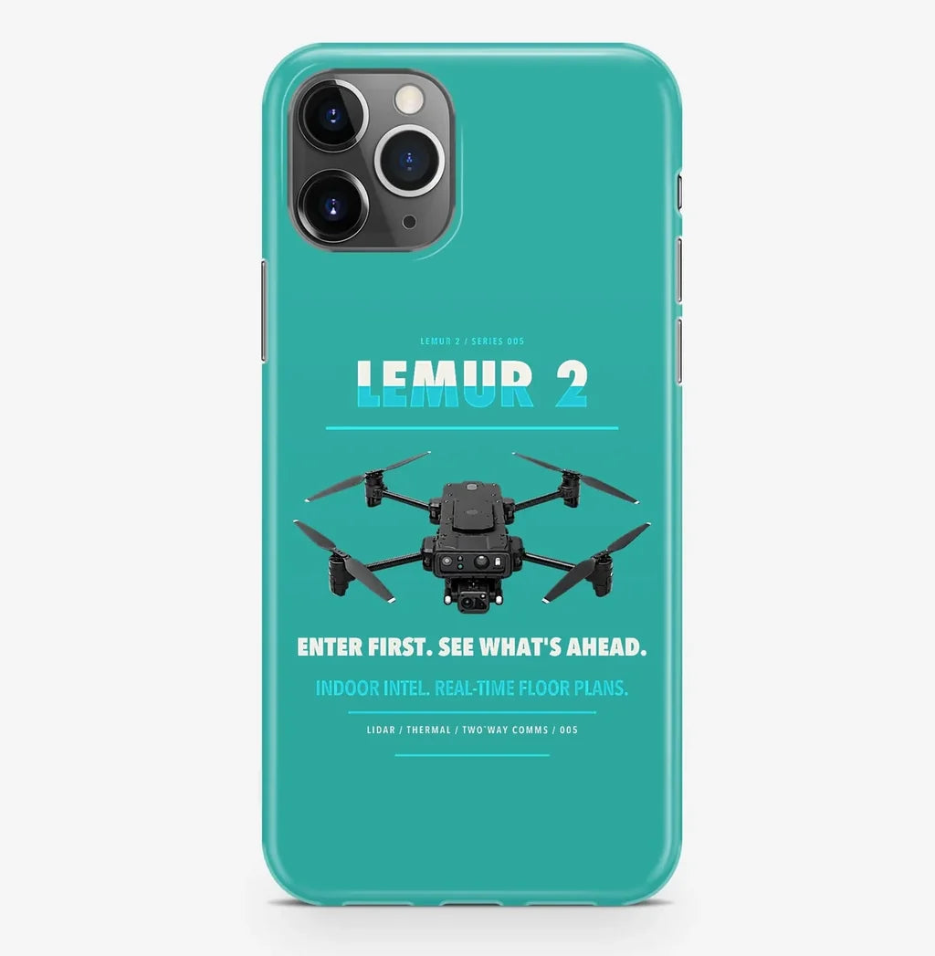 BRINC LEMUR 2 Case ProMax design on turquoise iphone case promax