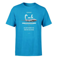 Thumbnail for Canadair C-4 Argonaut North Star design on turquoise single side