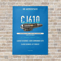 Thumbnail for CJ610 vertical canvas print - no frame - turquoise background
