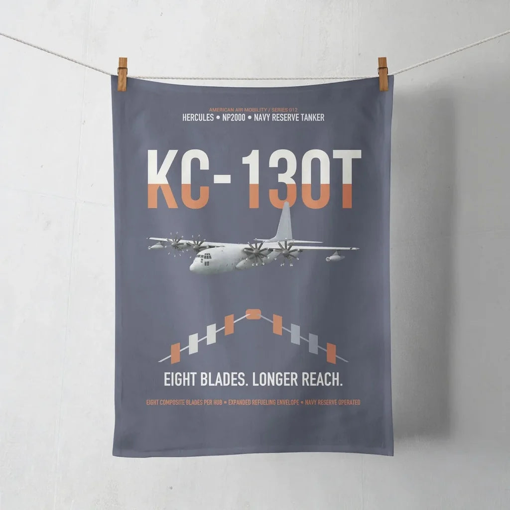 KC-130T NP2000 design on navy blue towel