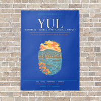 Thumbnail for MontrealTrudeau International Airport YUL - Canvas Framed - Blue