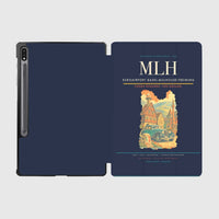 Thumbnail for EuroAirport Basel-Mulhouse-Freiburg (MLH) design on navy blue samsung tablet tablet case