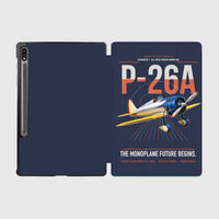 Thumbnail for Boeing P-26A Peashooter design on navy blue samsung tablet tablet case