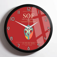 Thumbnail for Vasil Levski Airport  Sofia SOF Wall-Clock Framed - Red