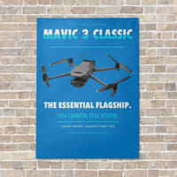 Thumbnail for DJI Mavic 3 Classic vertical canvas print - no frame - turquoise background