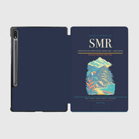 Thumbnail for Simón Bolívar International Airport (SMR) design on navy blue samsung tablet tablet case