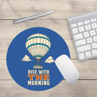 Thumbnail for Rise With The Morning design on blue round mouse pad