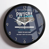 Thumbnail for PW150A design on navy blue framed wall clock
