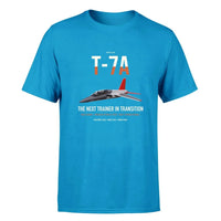 Thumbnail for T-7A Red Hawk design on turquoise double-side t-shirt, single-side print